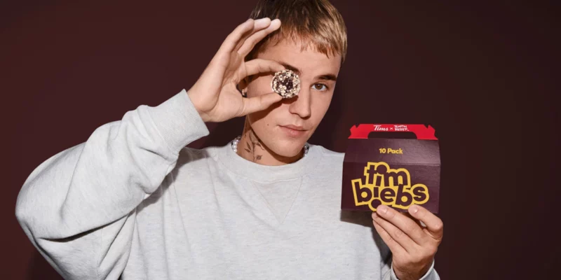 Justin Bieber & Tim Hortons collaborate on special 'TimBiebs' donuts