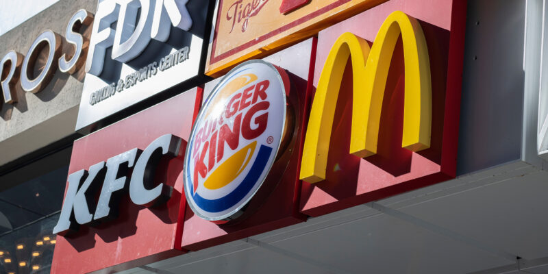 Why is Burger King urging customers to order food from other places?