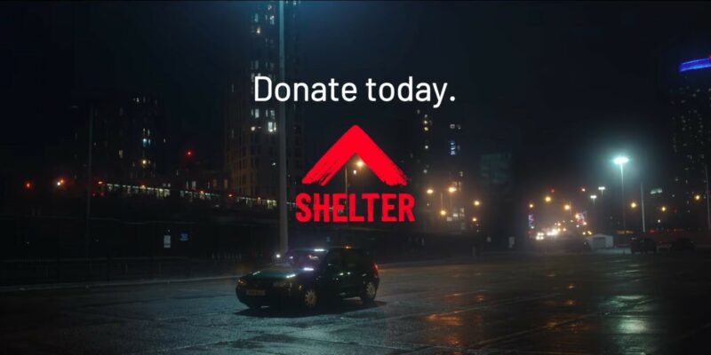 Shelter brings homelessness to fore this Christmas with "The Drive"